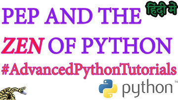 PEP And The Zen Of Python In Hindi HD