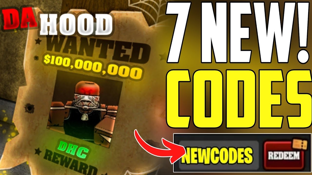 UPDATE ,DA HOOD WORKING CODES 2025 - DA HOOD ROBLOX CODES - DH FREE ...