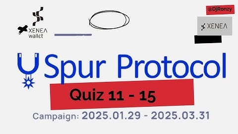 Spur Protocols Campaign Quiz 11 - 15 Answers #spurprotocolcampaign