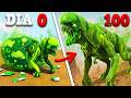 SAINDO DO OVO! GIGANTE TOXICO DISTORTHUS REX VERDE!