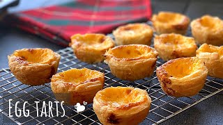 Egg Tarts | Using store bought Puff Pastry