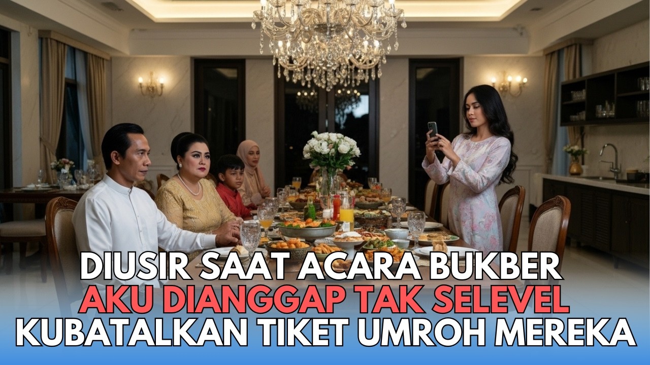 DI ACARA BUKBER KELUARGA BESAR AKU DIHINA TAK SELEVEL, AKU PERGI DAN KUBATALKAN SEMUA TIKET UMROHNYA