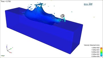 CFD simulation of the ricochet of a spinning cylinder from a free surface
