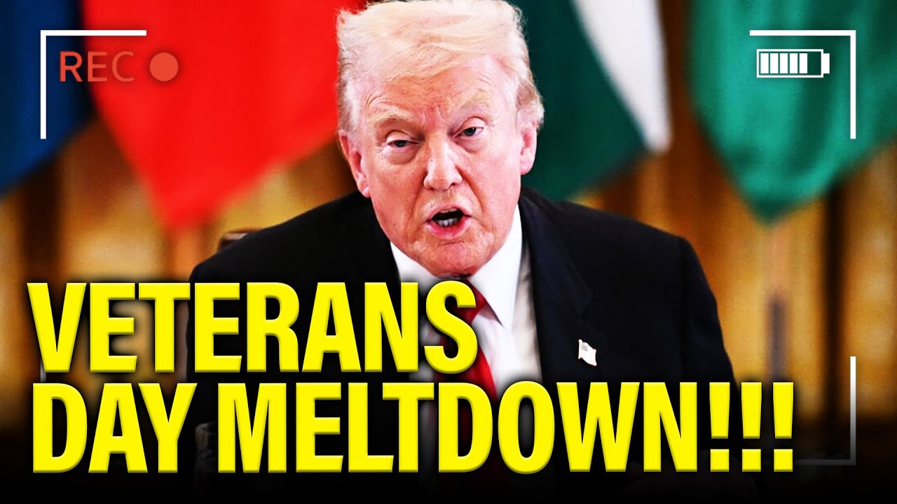 Trump has DISASTER Veterans Day and LOSES IT in PUBLIC
