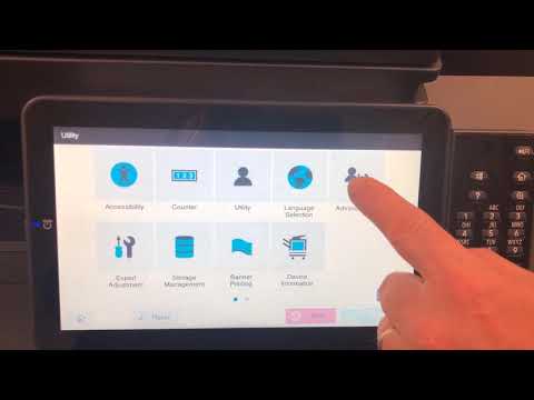 Konica Minolta i-Series: How to change default screen layout