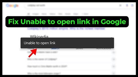 Unable to open link in Google FIXED ⚠️