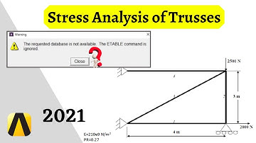 How to perform Static Stress Analysis of 4 Bar Trusses using Ansys APDL 2019 R3 in Easy Steps ??