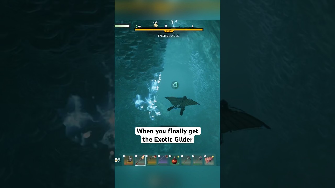 When You Finally Get The Exotic Glider in Enshrouded