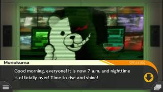 Monokuma morning announcement U^U