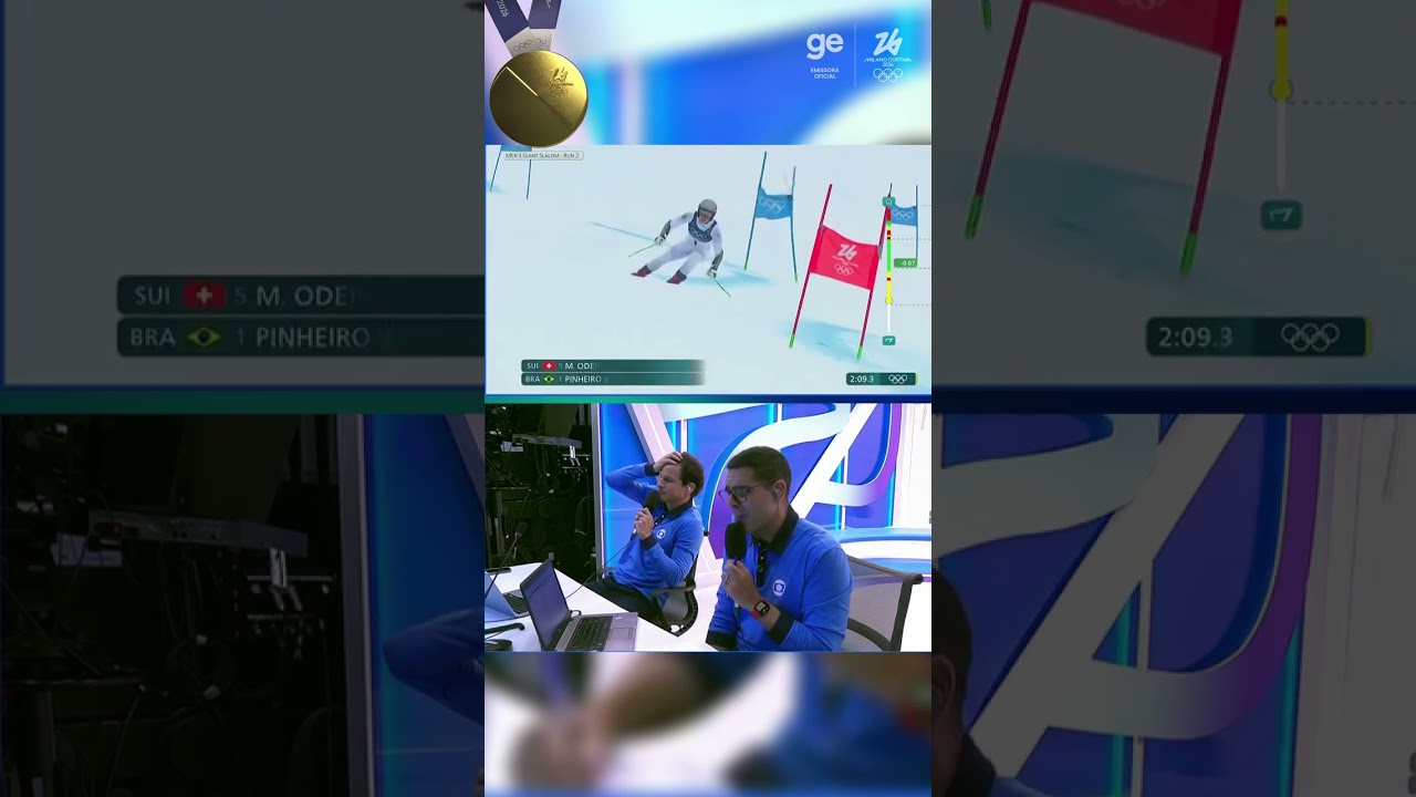 BASTIDORES: A NARRAÇÃO EMOCIONANTE DE PAULO ANDRADE NO OURO DE LUCAS PINHEIRO | #shorts | sportv