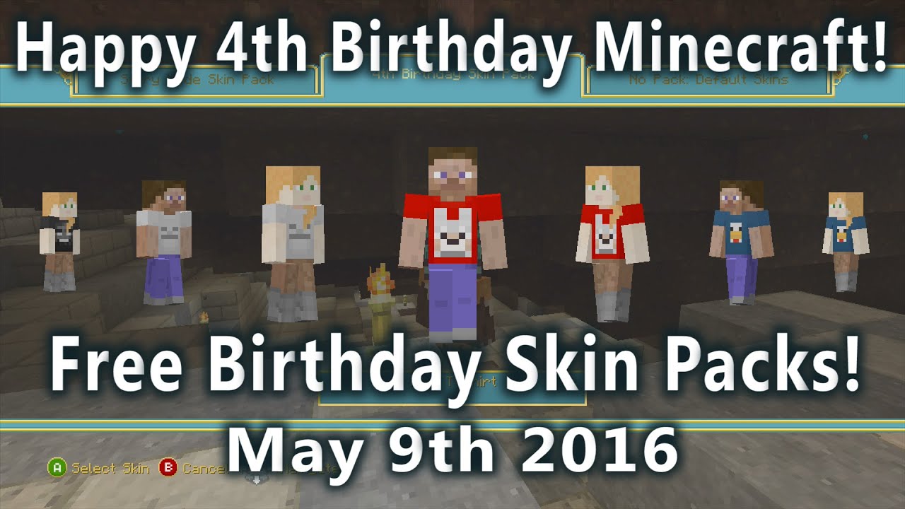 Celebrate Minecraft: Xbox 360 Edition's birthday with some free skins