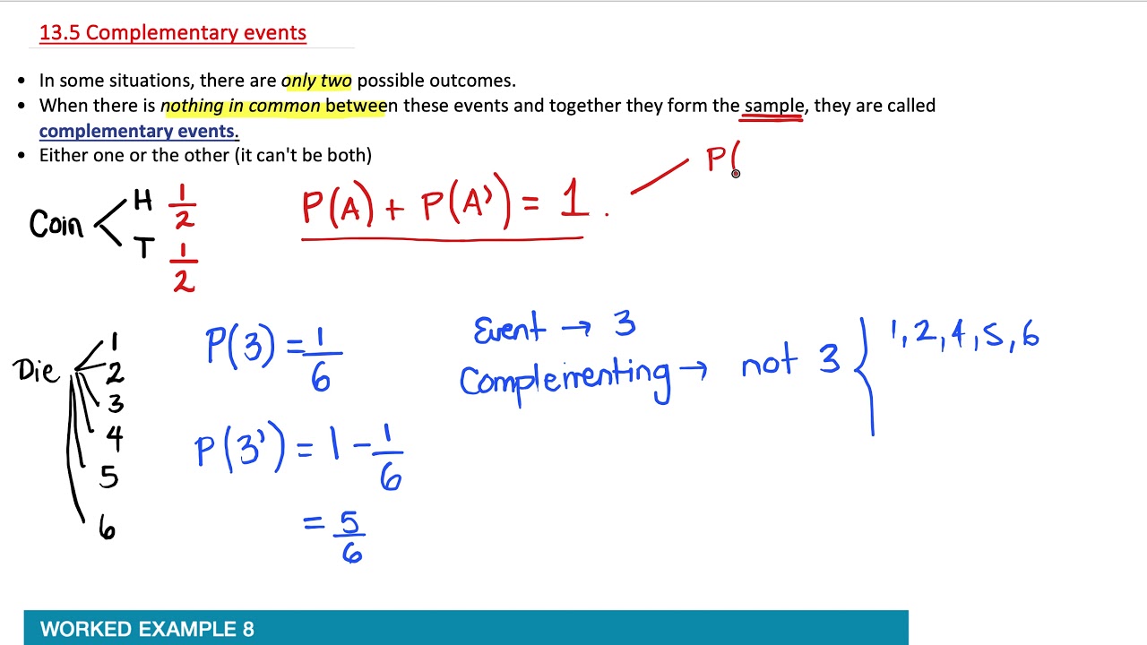 13.5 Complementary Events - YouTube