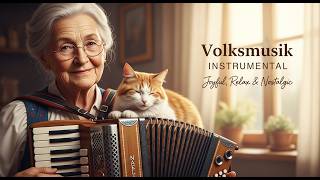Nostalgic Volksmusik Instrumental – Gentle Alpine Folk Accordion for Peaceful Moments 🔴 LIVE