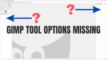 GIMP Tool Options missing? Here