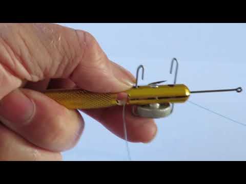 Fish hook knot tying tool a Simple Gadget for fastening Hooks to