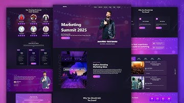 Complete Responsive Event Organizer Website Design Using HTML - CSS - Javascript || Step By Step