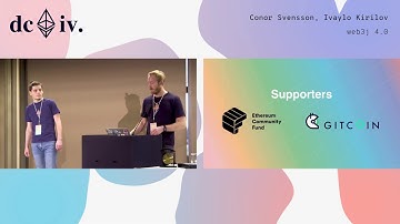 web3j 4.0 by Conor Svensson & Ivaylo Kirilov (Devcon4)