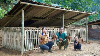 How to make a bamboo chicken coop, build a farm life