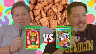 Lucky Charms vs Cinnamon Toast Crunch with Jay Larson | Sal Vulcano & Joe DeRosa Taste Buds | EP 124