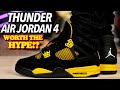 THEY MADE A BIG MISTAKE...Air Jordan 4 Thunder ON FEET REVIEW! WATCH BEFORE YOU BUY!