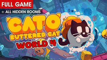 Cato: Buttered Cat - World 4 - Full Game + All Hidden Rooms【ANDROID】