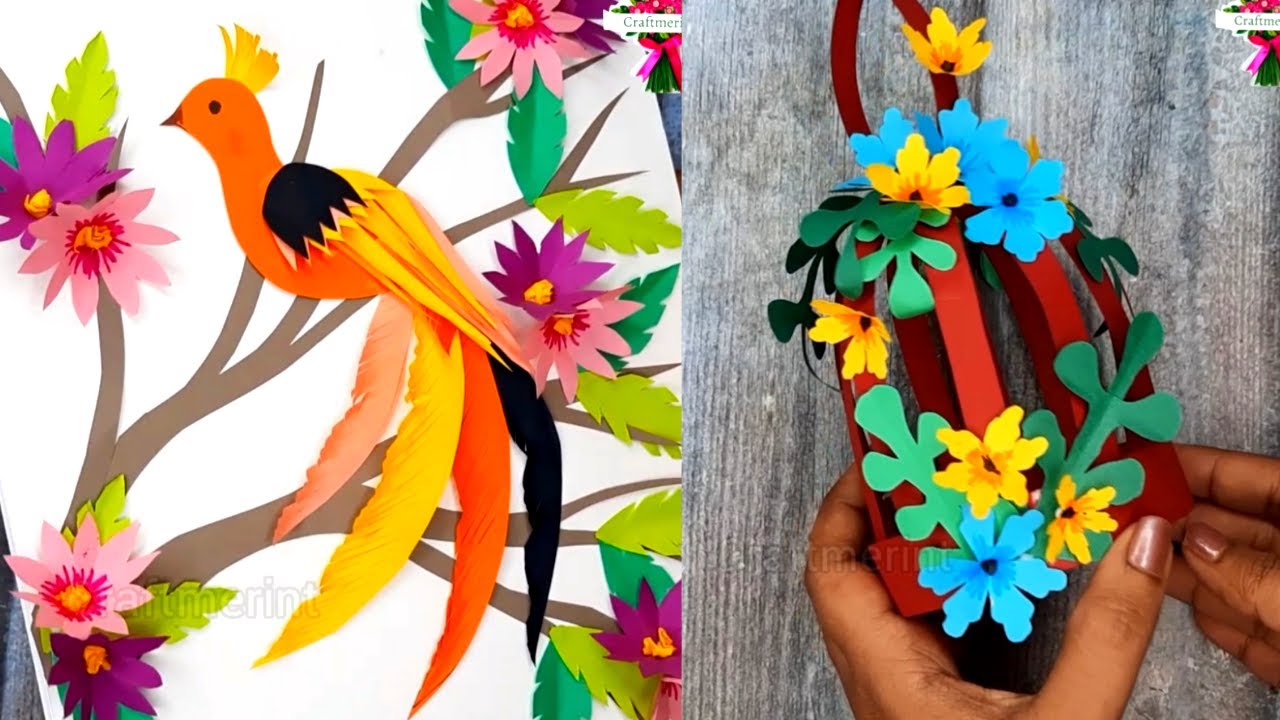 DIY paper craft flowers simple and cool, flower, paper, craft, DIY paper craft  flowers simple and cool, By Craftmerint