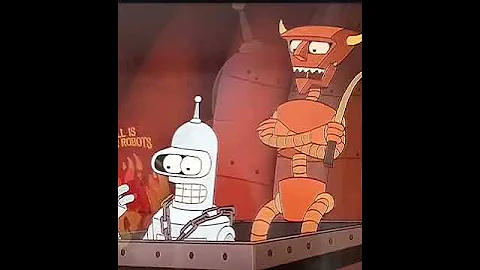 Robot Devil takes Bender down to Hell! Futurama S1E9 #shorts #comedy