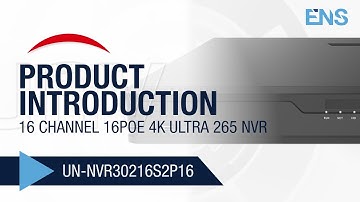 Uniview 16 Channel 16PoE 4K Ultra 265 NVR | UNV UN-NVR30216S2P16