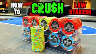 Tips & Tricks to CRUSH LOW STAKES POKER ($1/2 & $1/3)
