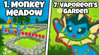 Ranking the 10 Most Popular Maps in BTD6!