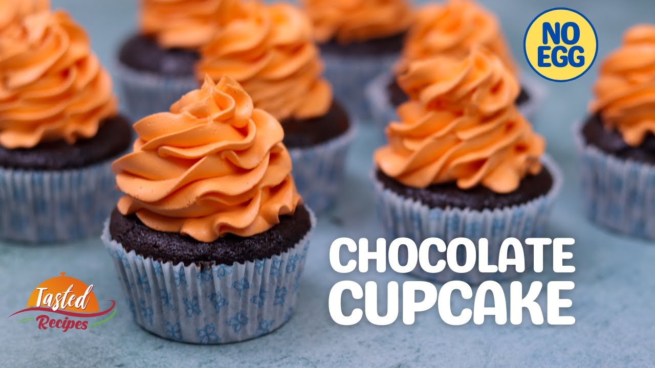 Chocolate Cupcakes Recipe | How to Make Chocolate Cupcake | Tasted Recipes