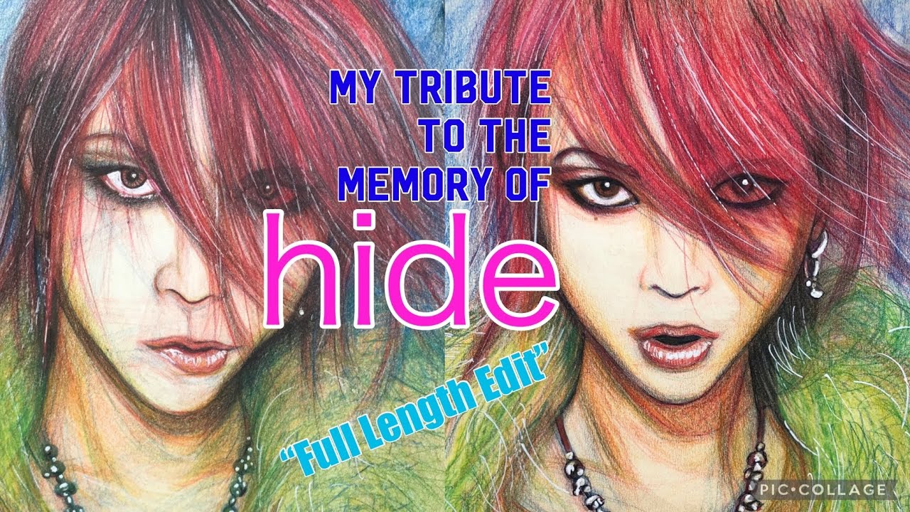 4k Tribute To The Memory Of Hide Thorough Commentary About 18 Drawings Hide イラスト 18枚 解説 Youtube