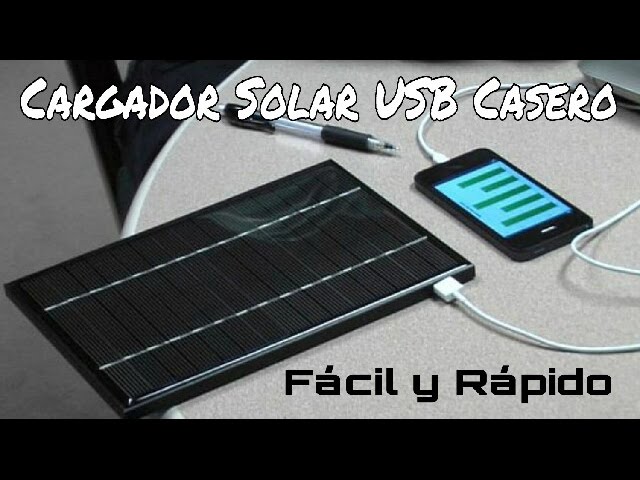 Bateria Infinita Para Tu Celular o Movil / Cargador Solar (Experimentar en  casa) 