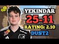 YEKINDAR (25-11) RT: 2.10 | EU FACEIT (DUST2) +VOICE | CS2 POV