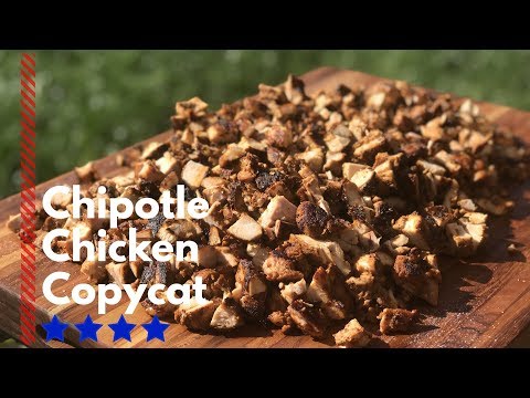 Chipotle Chicken Copycat recipe on the Blackstone Griddle