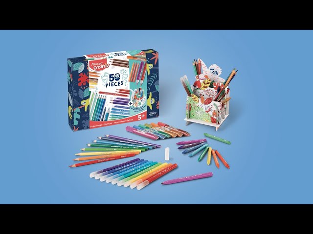 MAPED Creative Mi primer kit de manualidades, Kit de coloreado, 50 piezas -  Materiales para Manualidades Kalamazoo