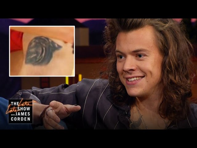 James Questions Harry Styles About His Mystery Tattoo - YouTube