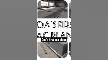 Goa’s first AAC plant #industry #manufacturing #aac #factoryshorts #shorts #making #aacblocks