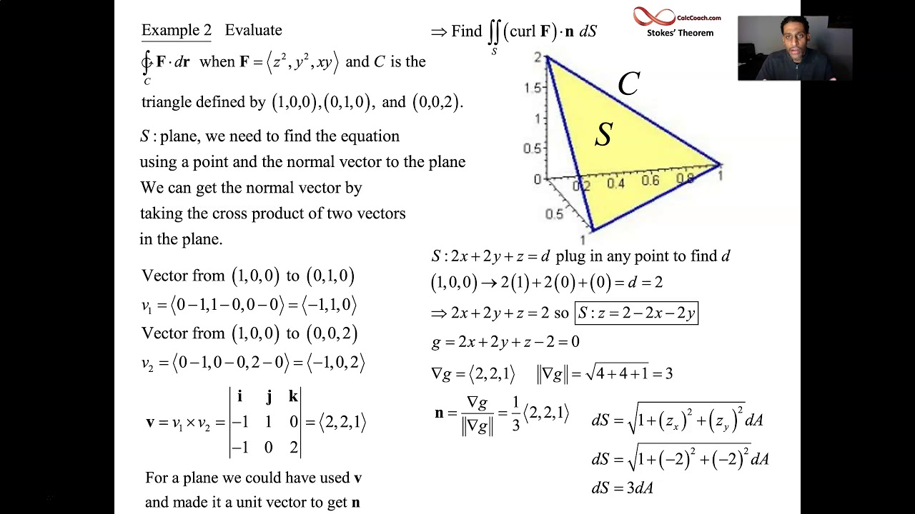 Stokes' Theorem Example 2 YouTube