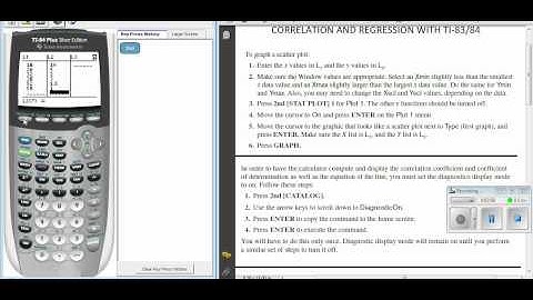 Creating a scatter plot w/TI-83/84