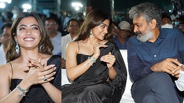 SS Rajamouli & Rashmika @ Pushpa Pre Release Event | Allu Arjun, Sukumar | Telugu Tonic