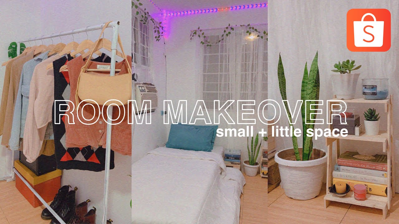 Small Aesthetic Room Makeover 2021! (PHILIPPINES) | cheap shopee room ...