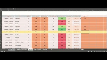 How to manage Cutting Programs in Garment Manufacturing using Excel Template