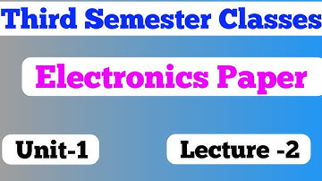 EE/EEE/CSE/ECE Electronics Paper/third semester jharkhand polytechnic