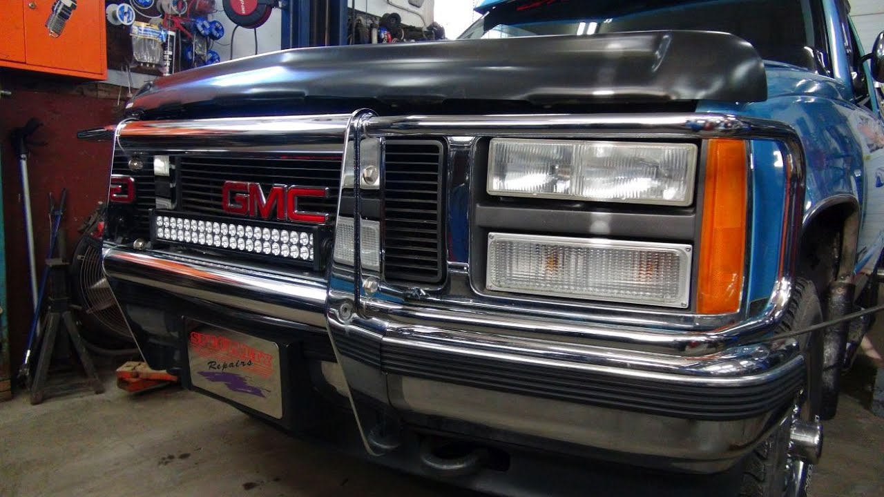 LED Lightbar Install On the Old Truck - YouTube