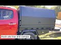 Hot sell truck ute canopy and tray with three doors