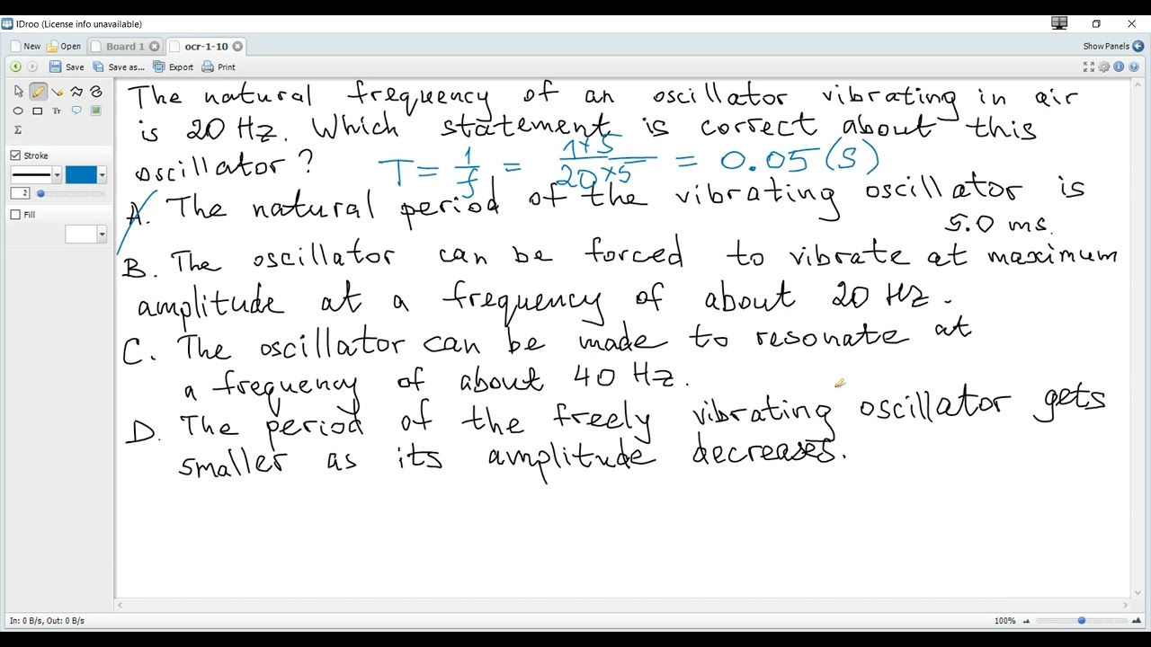 Ex.5. IB Physics C4. Resonance.