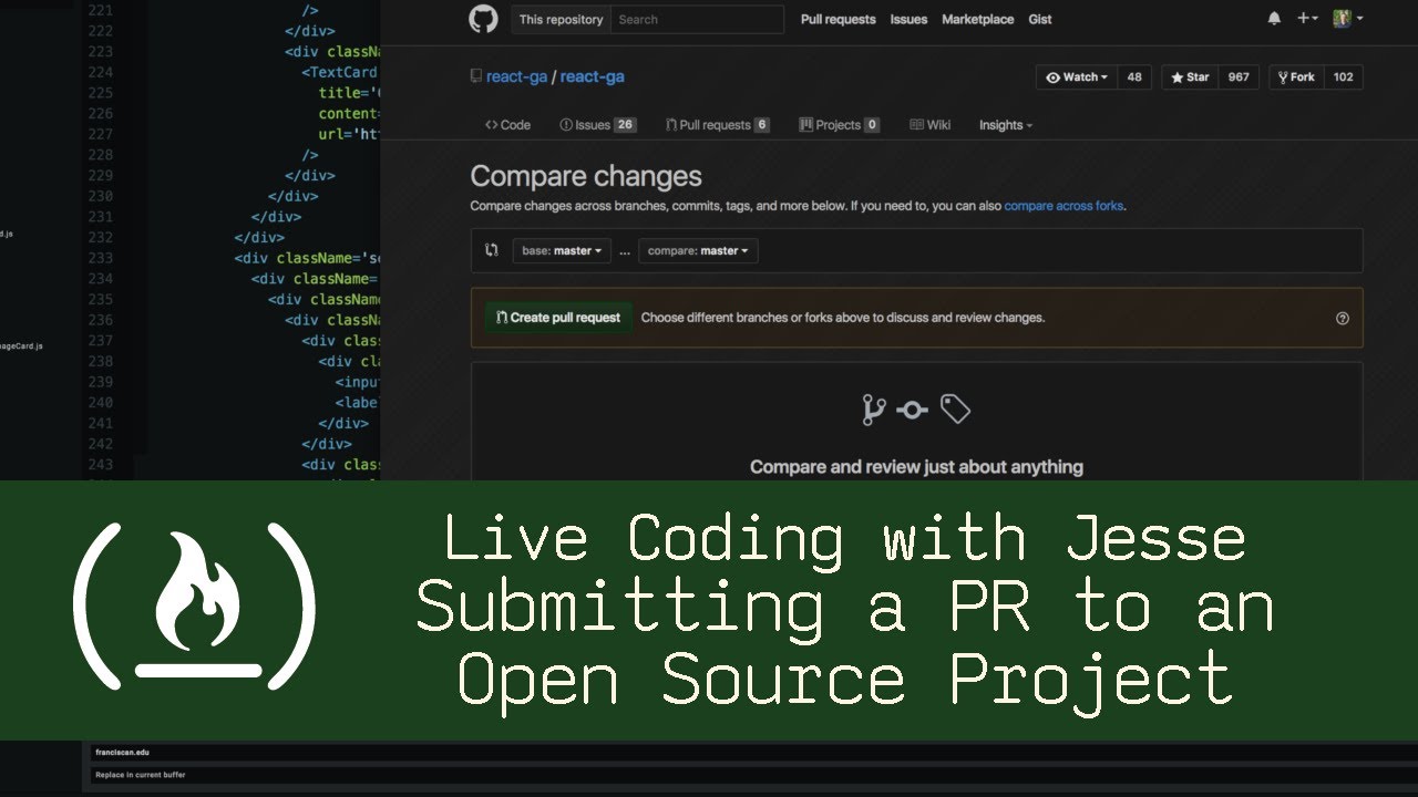 html5 Submitting a PR to an Open Source Project - Live Coding with Jesse