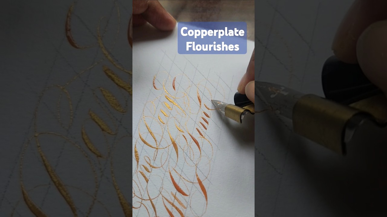 Flourishing calligraphy | One day at a time | 