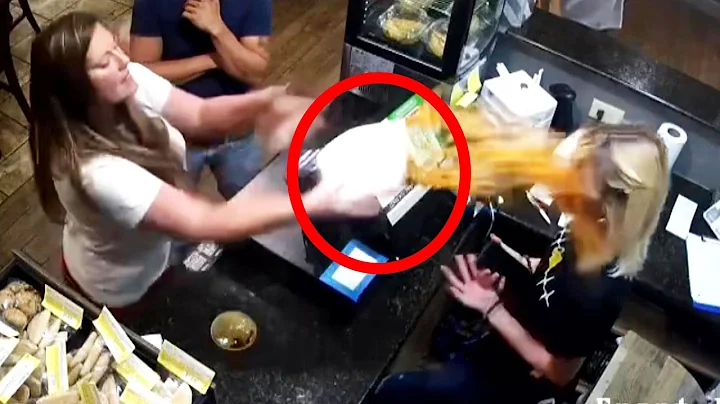 Angry Customer Throws Soup in Restaurant Managers Face